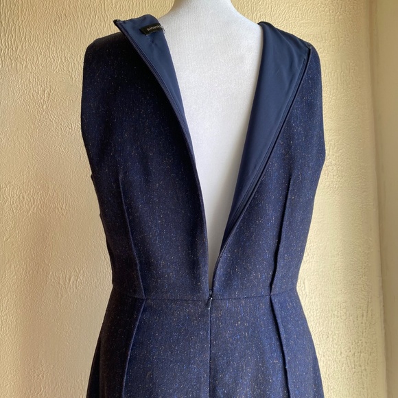 Banana Republic dark blue tweed sheath dress Size 10 - Picture 8 of 14